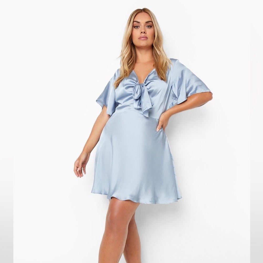 Satin Skater Dress
